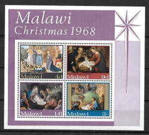 Malawi 94a 1968 Christmas s.s. NH