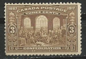 Canada # 135  Confederation Anniv.   (1)   Unused VF