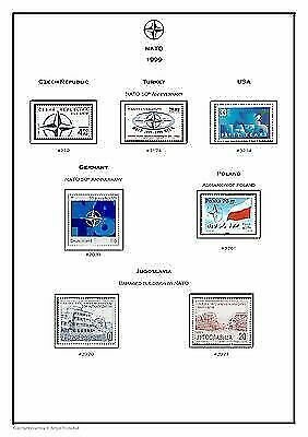 NATO OTAN  PDF (DIGITAL)  STAMP  ALBUM PAGES 1952-2016