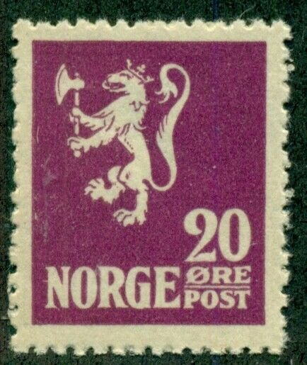 NORWAY #101, Mint Never Hinged, Scott $51.00