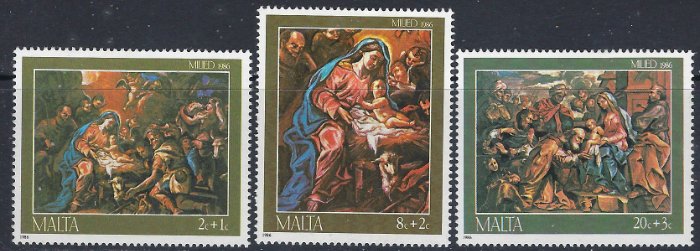 Malta B57-59 MH 1986 Christmas (ak5933)