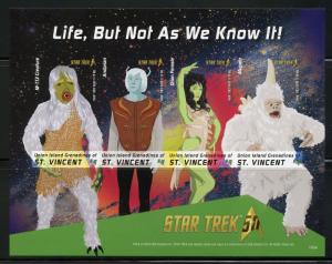 UNION ISLAND  2016 STAR TREK LIFE BUT NOT AS WE KNOW IT SHEET IMPERF  MINT NH