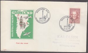 GREENLAND Sc# 68.2 FDC - SAMUEL KLEINSCHMIDT, BIBLE TRANSLATOR