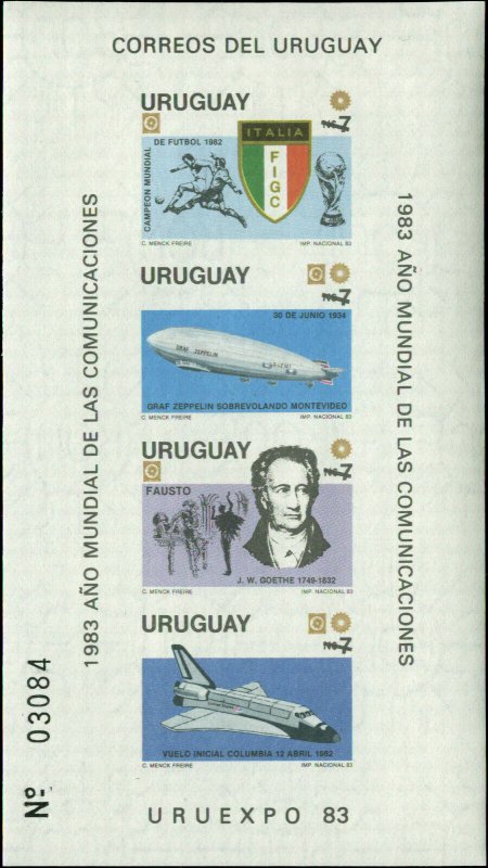 Uruguay Scott #1147a Mint Never Hinged