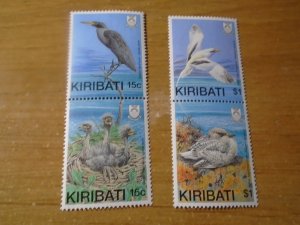 Kiribati  #  523a / 525a  MNH  Birds