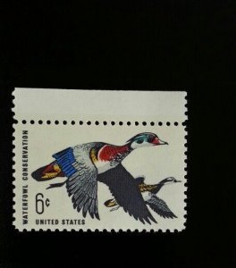 1968 6c Waterfowl Conservation, Ducks Scott 1362 Mint F/VF NH