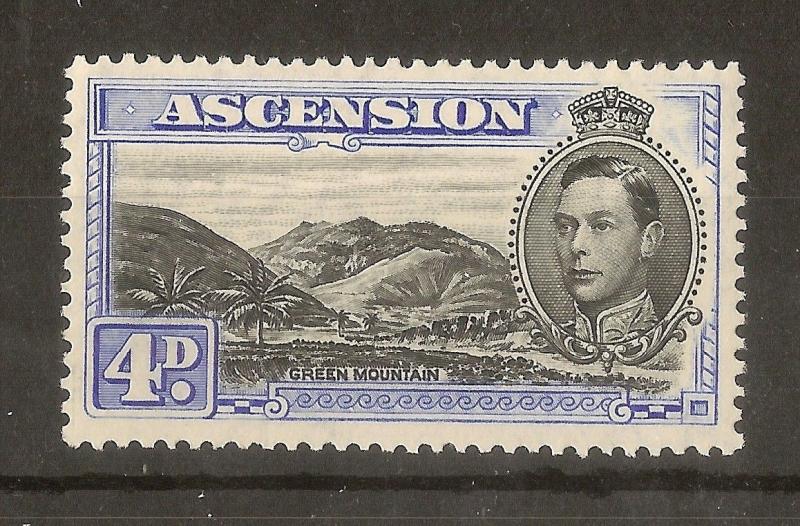 Ascension 1940 4d SG42c P13.5 Mint Cat£17