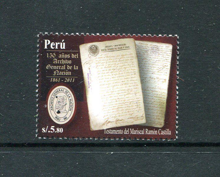 Peru 1788, MNH, National Archives 2011. x29729