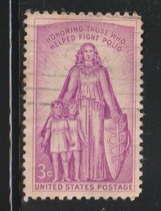US 1957 Allegory of Polio Sc 1087 Used A3480