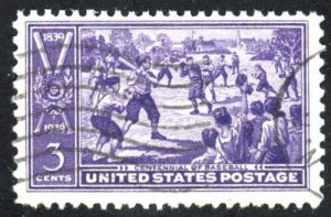 SC# 855 - (3c) - Baseball Centenial - used single