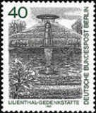 Berlin 9N457 40pf MNH nicely centered stamp, Lilienthal Memorial