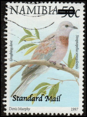Namibia 1060 - Used - ($1.70) on 50c Laughing Dove (2005) (cv $1.05)