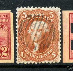 Scott #75 Jefferson Used Stamp (Stock #75-4)
