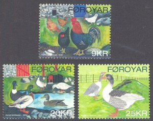 Faroe Islands 2007 Scott #488-490 Mint Never Hinged