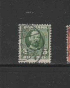 DENMARK #72 1907 5c KING FREDERIK VIII F-VF USED