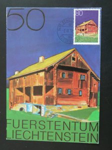 local architecture 1978 maximum card Liechtenstein 86028