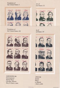 US 2216-2219 MNH SHEETS