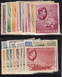 Seychelles 1938-41 SC 125-48 Used 