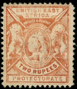 BRITISH EAST AFRICA SG76, 2r orange, M MINT. Cat £70. WMK CA