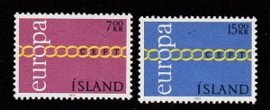 Iceland #  429-430, Europa,  Mint NH, 1/2 Cat.