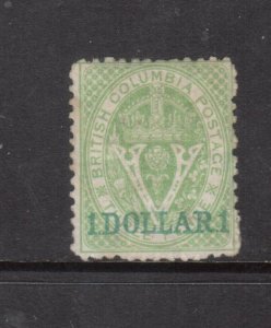 British Columbia #18 Mint Fine Full Dull Streaky OG Hinged **With Certificate**