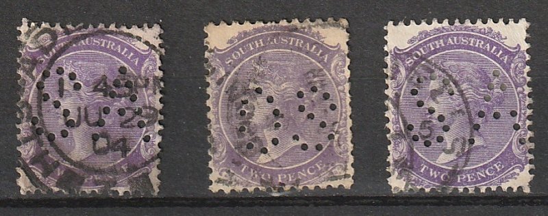 #116 South Australia Used Perfins #190902-7