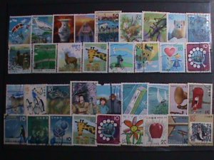 ​JAPAN-JAP-13 LARGE PICTORIAL 35 DIFF USED HIGH CAT.VALUE VERY FINE