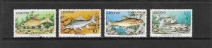 FISH -LESOTHO #237-40 MNH