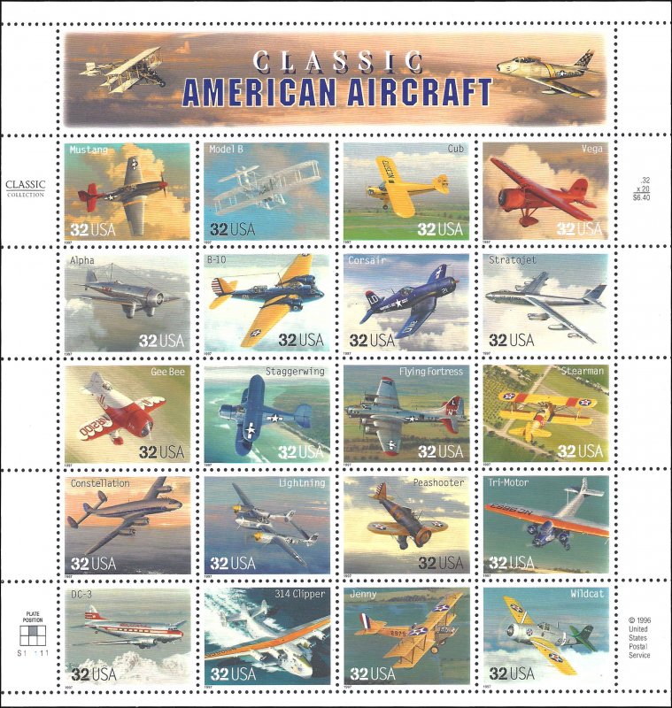 3142 Mint,OG,NH... Pane of 20... SCV $13.00