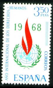 SPAIN Scott 1532, MNH** Human Rights year 1968