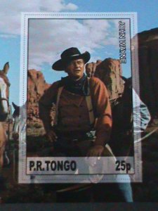 TONGA-FAMOUS MOVIE-THE SEARCHERS-BY JOHN WAYNE-MNH-S/S VERY FINE-LAST ONE