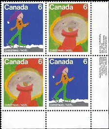 CANADA   # 675a MNH LOWER RIGHT PLATE BLOCK  (4)