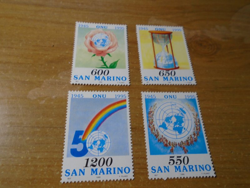 San Marino  #  1324-27  MNH