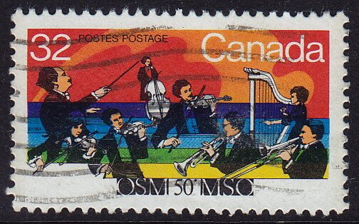 Canada - 1984 - Scott #1010 - used - Music Montreal Symphony Orchestra