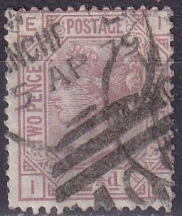 Great Britain #67  Plate 8 F-VF Used CV $60.00 (A18991)