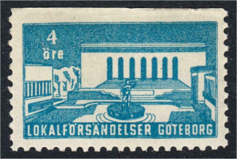 Sweden Goteborg Local Post Stamp Lokalforsandelser c.1940s MNH