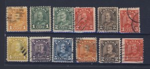 17x Canada Arch Series Stamps #162 to 170 172 to 177 182-183 Guide Value= $35.00