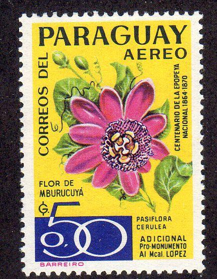 Paraguay (NSL) - Mint-NH - Mburucuya Flower (yellow / pink)