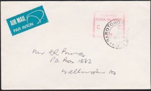 COOK IS 1978 RARE MAILMASTER METER on cover to New Zealand ex Rarotonga....A8163