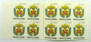 1998 French Andorra Sc#491a  Complete Booklet of 10 MNH stamps Cv $12.50