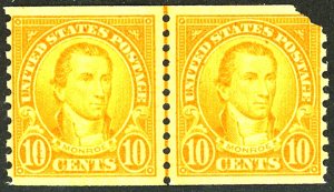 U.S. #603 MINT PAIR OG NH