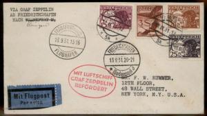 Austria 1931 Graf Zeppelin Si128B Oehringenfahrt 54 Flown Cover 91098