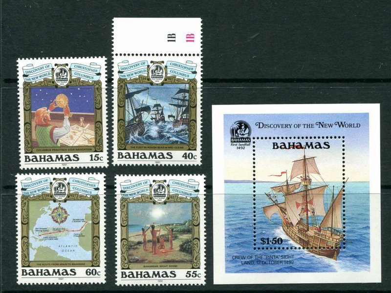 Bahamas  725 - 729 Columbus 500th Anniversary MNH 