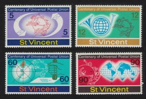 St. Vincent Centenary of UPU 4v 1974 MNH SG#392-395