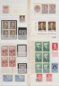 ARGENTINA 1917-73 SPECIALIZED COLLECTION OF ERRORS AND VARIETIES 135 STAMPS+ 