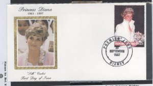 Niger 945 Princess Diana cover, silk cachet