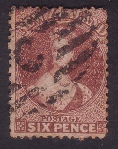 NEW ZEALAND 1864 Chalon 6d perf 12½ used SG122.............................64830