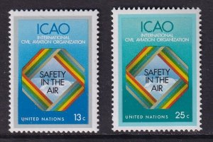 United Nations New York #298-299  MNH  1978  civil aviation