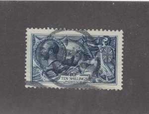 GB # 175 VF-SON KGV 10sh GEORGE AND THE DRAGON SEAHORSE CAT VALUE $475