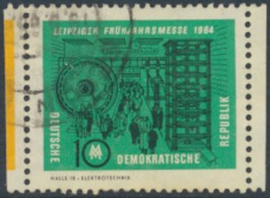 German Democratic Republic  SC# 691 Used  Leipzig Fair  ex block see details ...